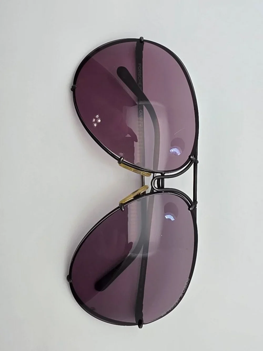 Porsche Design Carrera 5621 96 Black Frame Grey Lens Aviator Sunglasses Austria